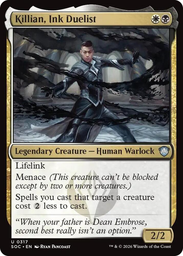 0317 Killian, Ink Duelist U Commander: Secrets of Strixhaven