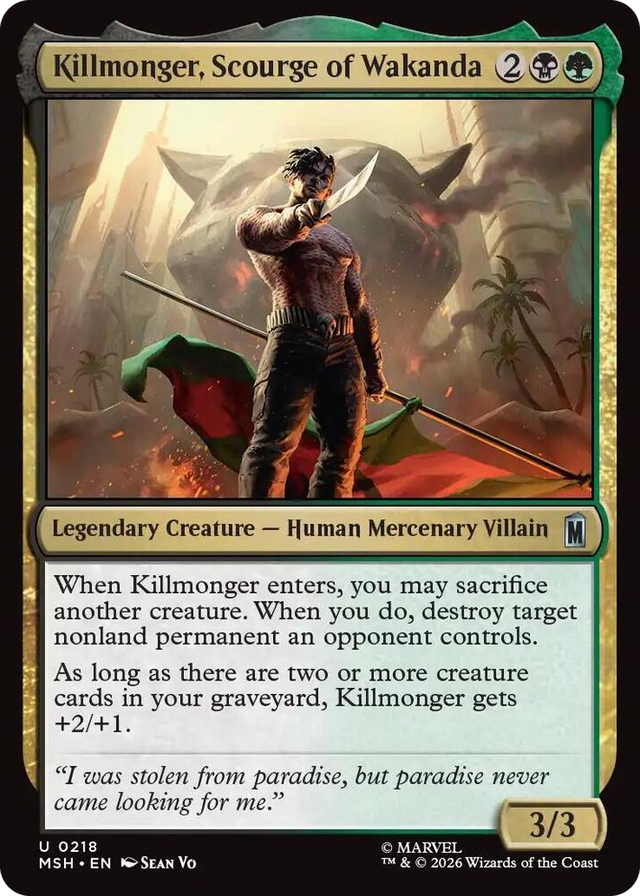 0218 Killmonger, Scourge of Wakanda U Marvel Super Heroes