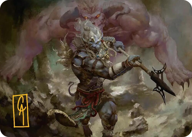 0029 Kimahri, Valiant Guardian Art Card (Gold-Stamped Signature) S Art Series: FINAL FANTASY