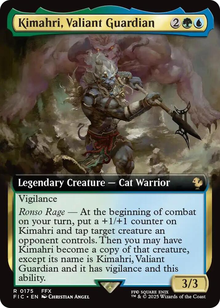 0175 Kimahri, Valiant Guardian (Extended Art) R Commander: FINAL FANTASY