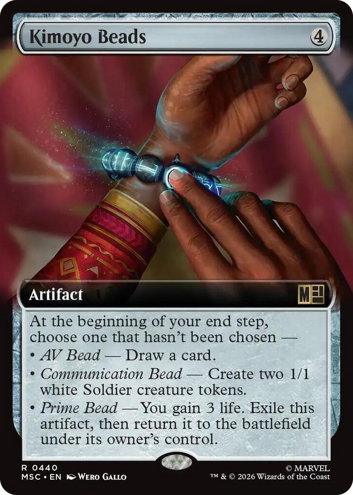 Kimoyo Beads (Extended Art) #440 R - Commander: Marvel Super Heroes Pokemon card