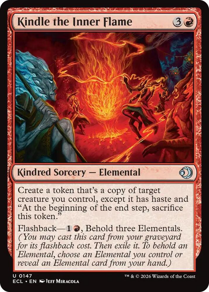Kindle the Inner Flame #147 U - Lorwyn Eclipsed Pokemon card