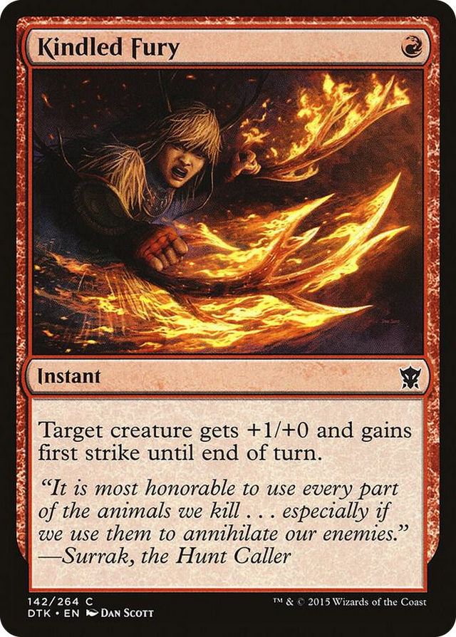 0142 Kindled Fury C Dragons of Tarkir