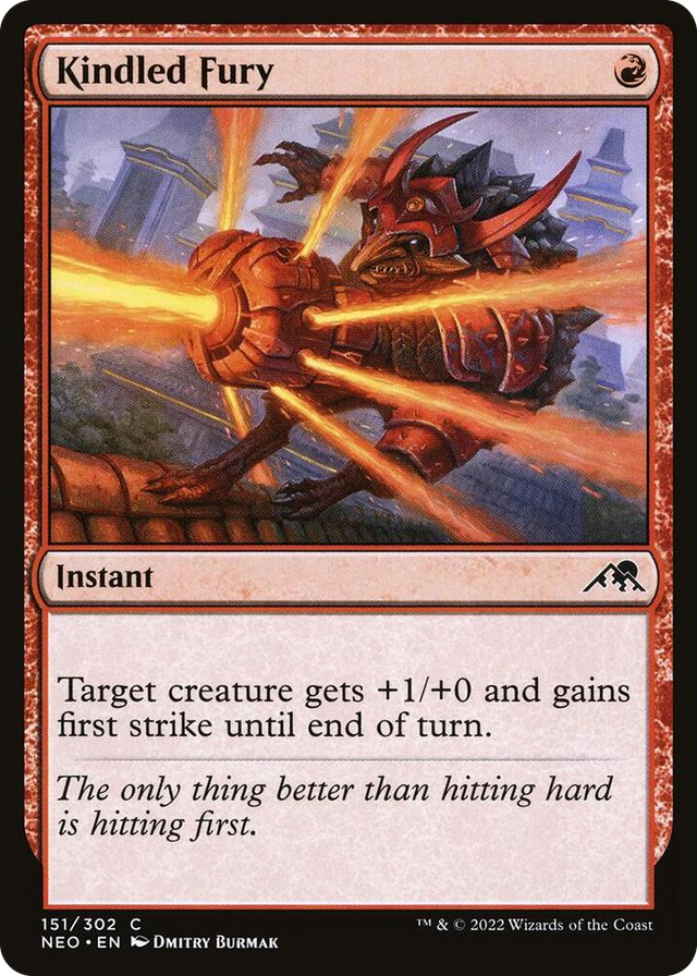 0151 Kindled Fury C Kamigawa: Neon Dynasty