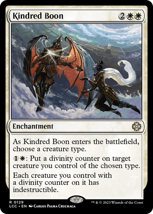 0129 Kindred Boon R Commander: The Lost Caverns of Ixalan