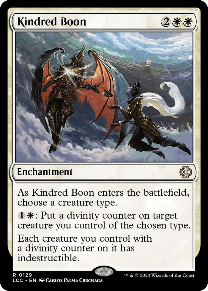 Kindred Boon #129 R - Commander: The Lost Caverns of Ixalan Pokemon card
