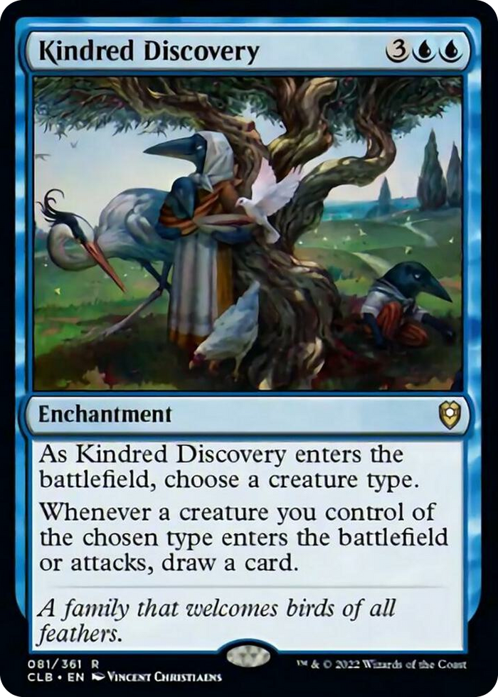 Kindred Discovery #81 R - Commander Legends: Battle for Baldur's Gate Pokemon card