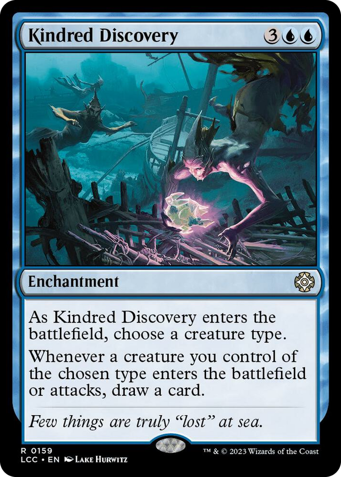 Kindred Discovery #159 R - Commander: The Lost Caverns of Ixalan Pokemon card