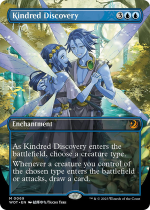 0069 Kindred Discovery (Anime Borderless) M Wilds of Eldraine: Enchanting Tales