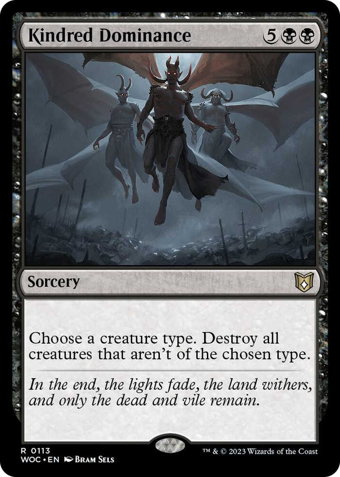 Kindred Dominance #113 R - Commander: Wilds of Eldraine Pokemon card