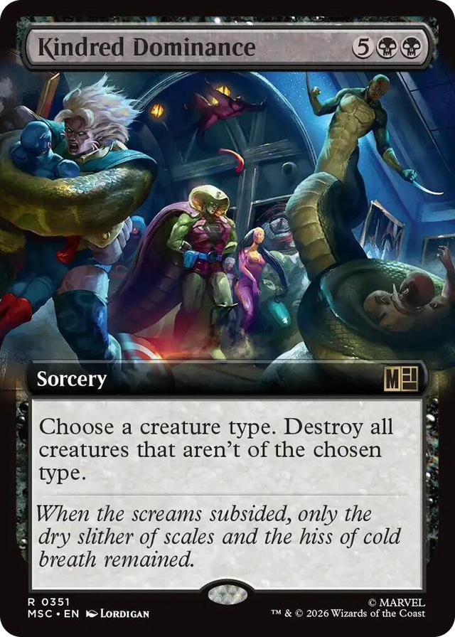 0351 Kindred Dominance (Extended Art) R Commander: Marvel Super Heroes