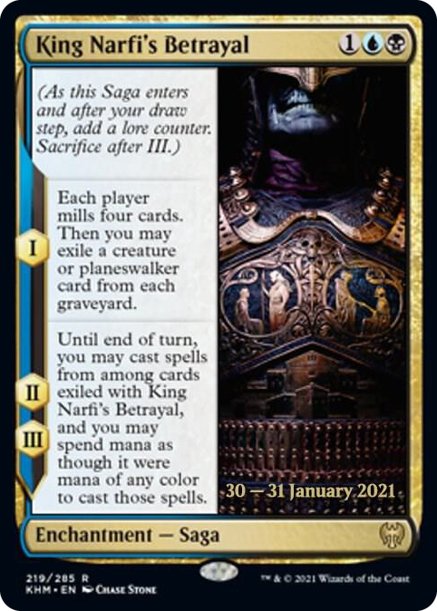 0219 King Narfi's Betrayal R Prerelease Cards