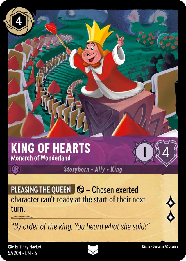 0057 King of Hearts - Monarch of Wonderland Uncommon Shimmering Skies