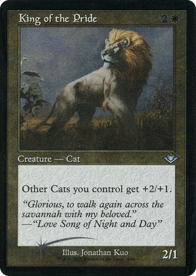 0004 King of the Pride (Retro Frame) (Foil Etched) U Modern Horizons