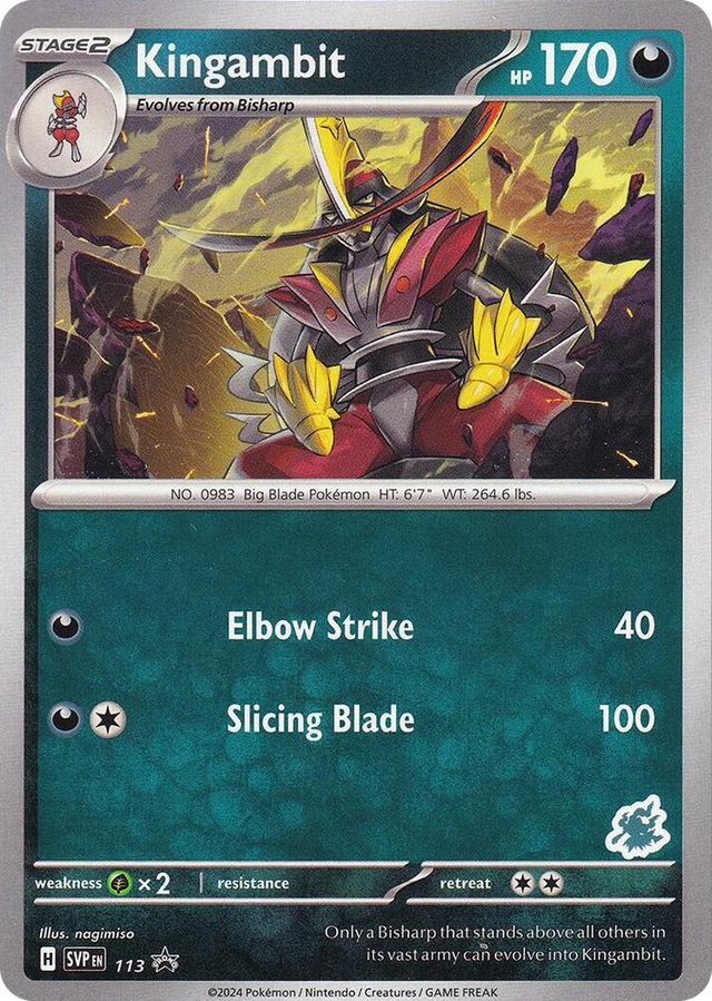 0113 Kingambit - Darkrai Deck Promo Battle Academy 2024