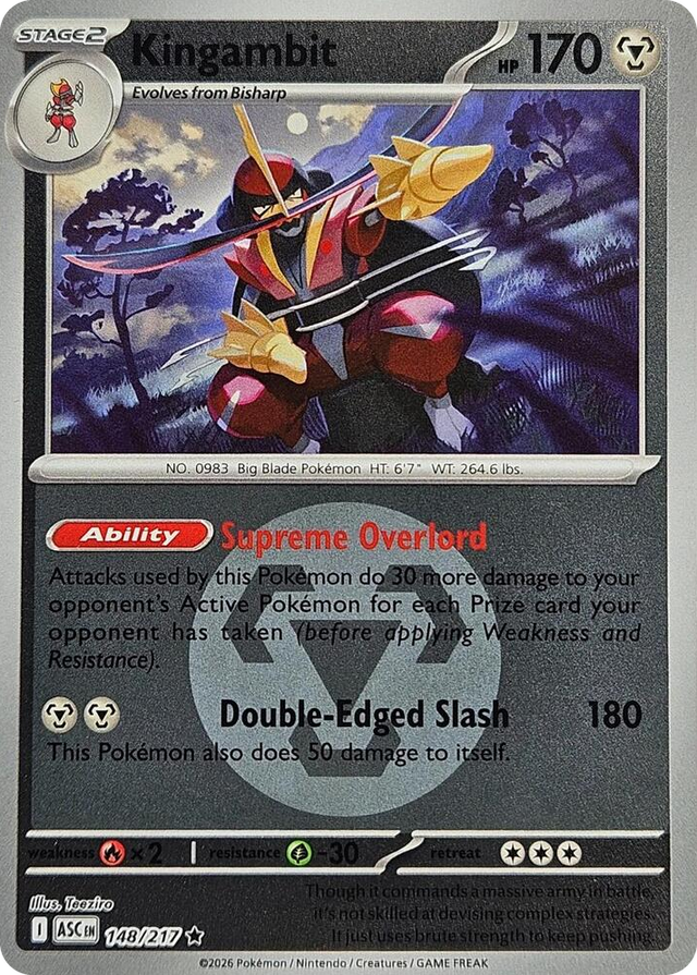 0148 Kingambit (Energy Symbol Pattern) Rare Ascended Heroes