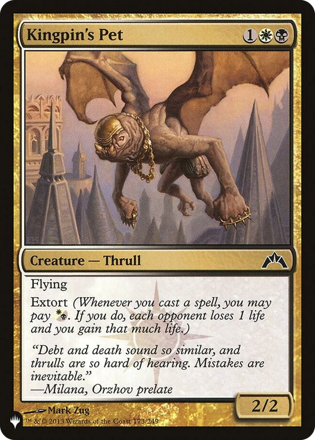 0173 Kingpin's Pet C The List Reprints