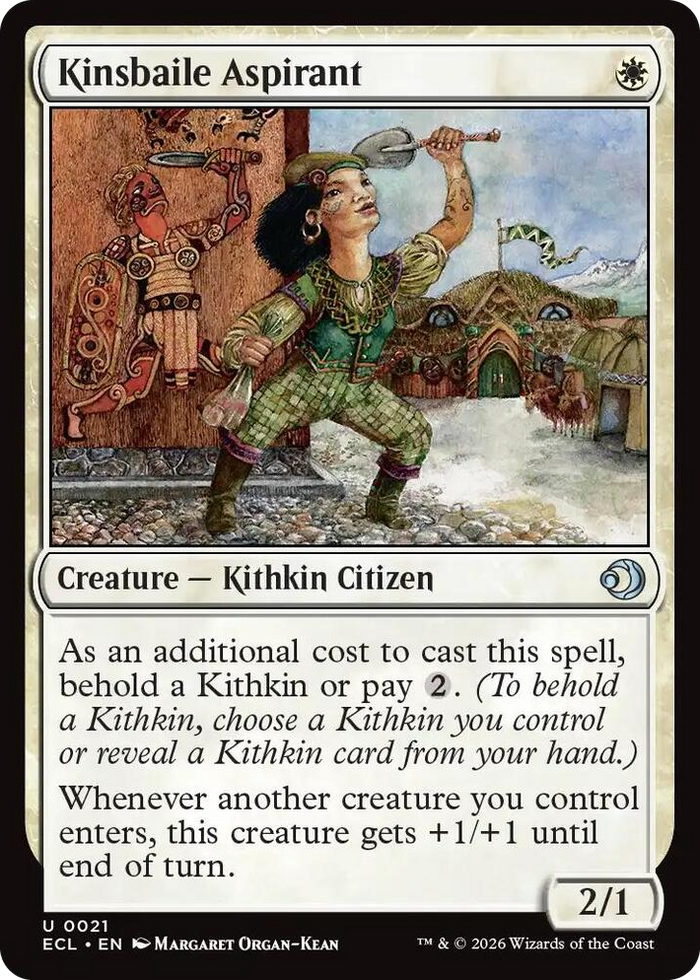 Kinsbaile Aspirant #21 U - Lorwyn Eclipsed Pokemon card