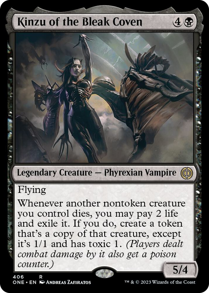 Kinzu of the Bleak Coven #406 R - Phyrexia: All Will Be One Pokemon card