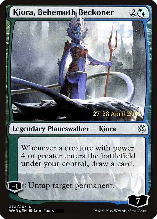 0232 Kiora, Behemoth Beckoner U Prerelease Cards
