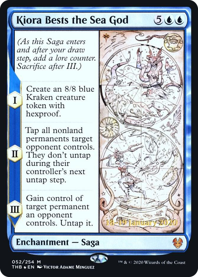 0052 Kiora Bests the Sea God M Prerelease Cards