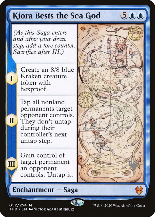 0052 Kiora Bests the Sea God M Promo Pack: Theros Beyond Death