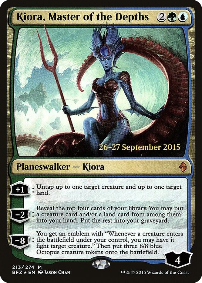Kiora, Master of the Depths #213 M - Prerelease Cards Pokemon card