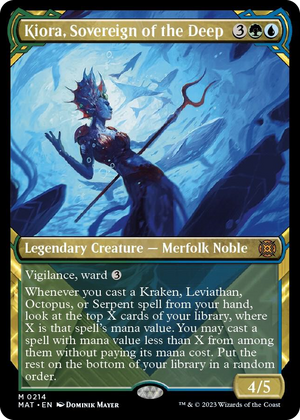 0214 Kiora, Sovereign of the Deep (Halo Foil) M March of the Machine: The Aftermath
