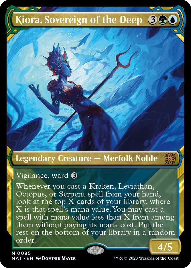 Kiora, Sovereign of the Deep (Showcase) #85 M - March of the Machine: The Aftermath Pokemon card