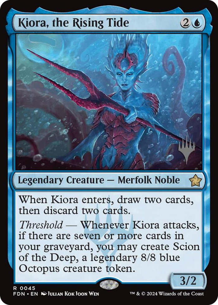Kiora, the Rising Tide #45 R - Promo Pack: Edge of Eternities Pokemon card