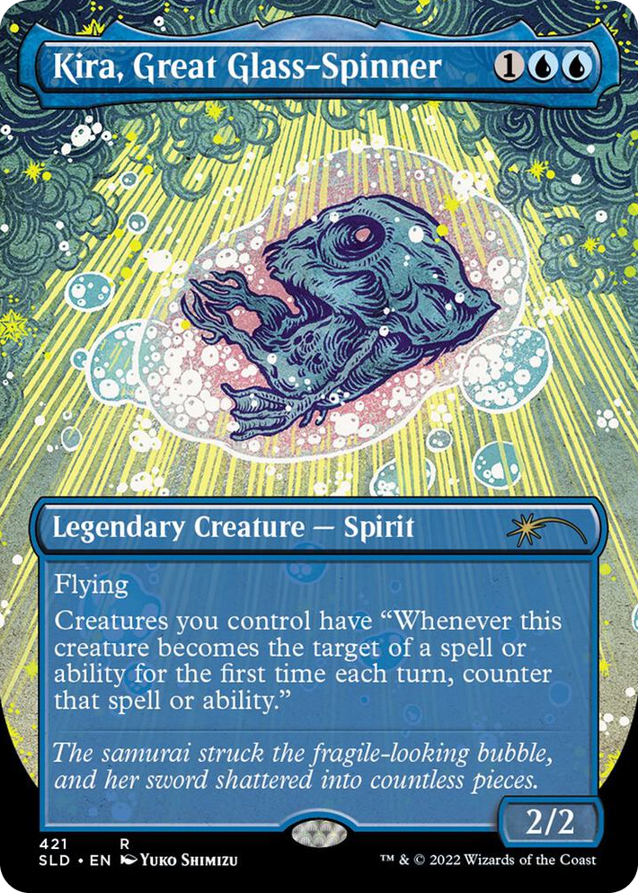 0421 Kira, Great Glass-Spinner (Borderless) R Secret Lair Drop Series