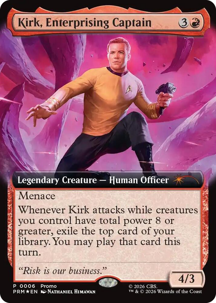 Kirk, Enterprising Captain (Extended Art) #6 P - Media Promos Pokemon card