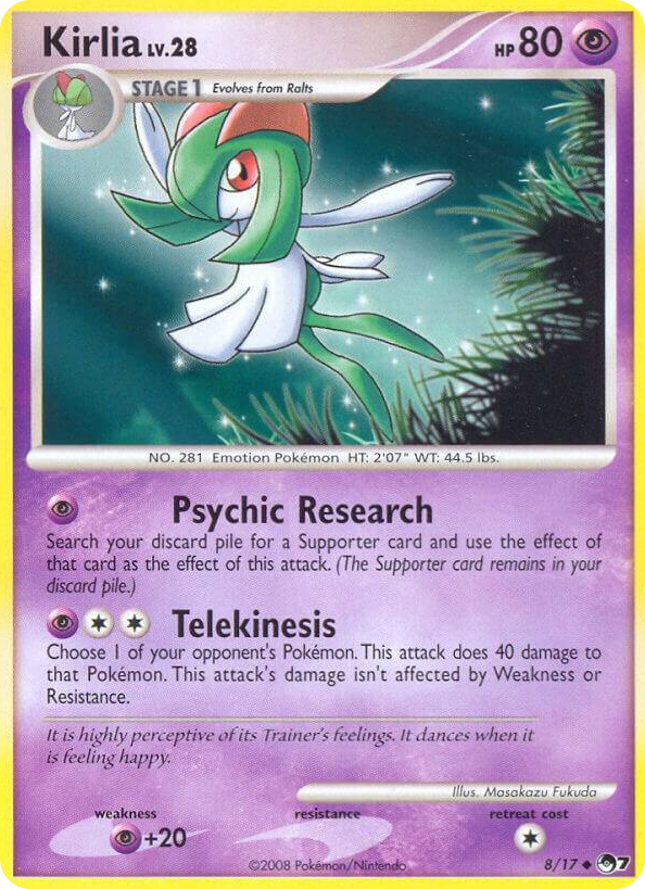 0008 Kirlia Uncommon POP Series 7
