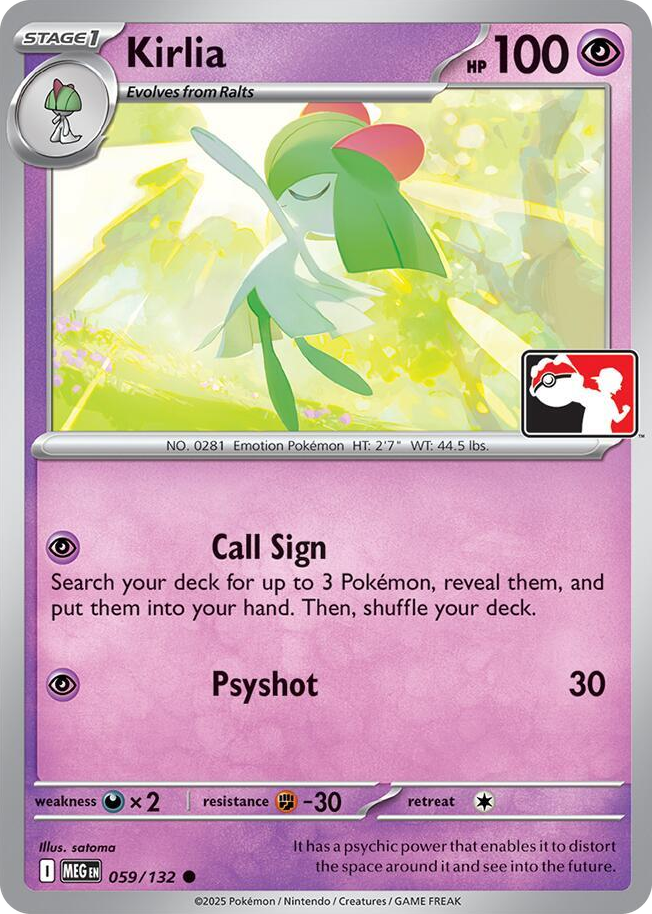 0059 Kirlia Common Prize Pack Series Cards