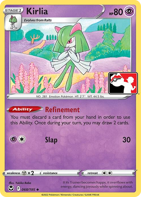 0068 Kirlia Uncommon Prize Pack Series Cards