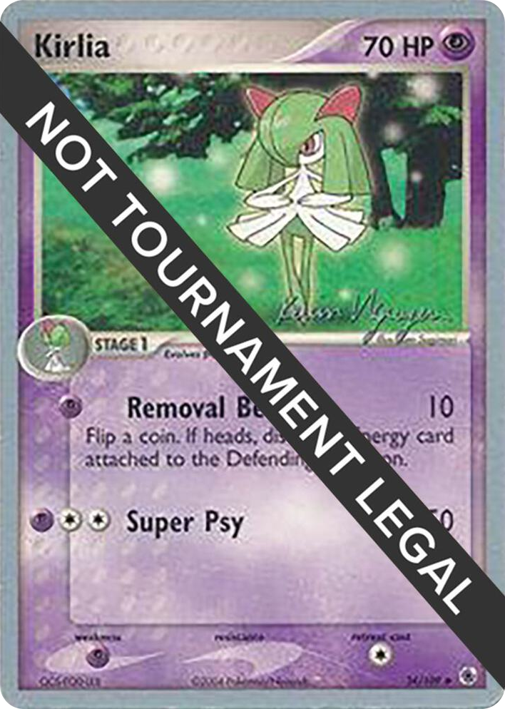 0034 Kirlia - 2004 (Kevin Nguyen) Uncommon World Championship Decks