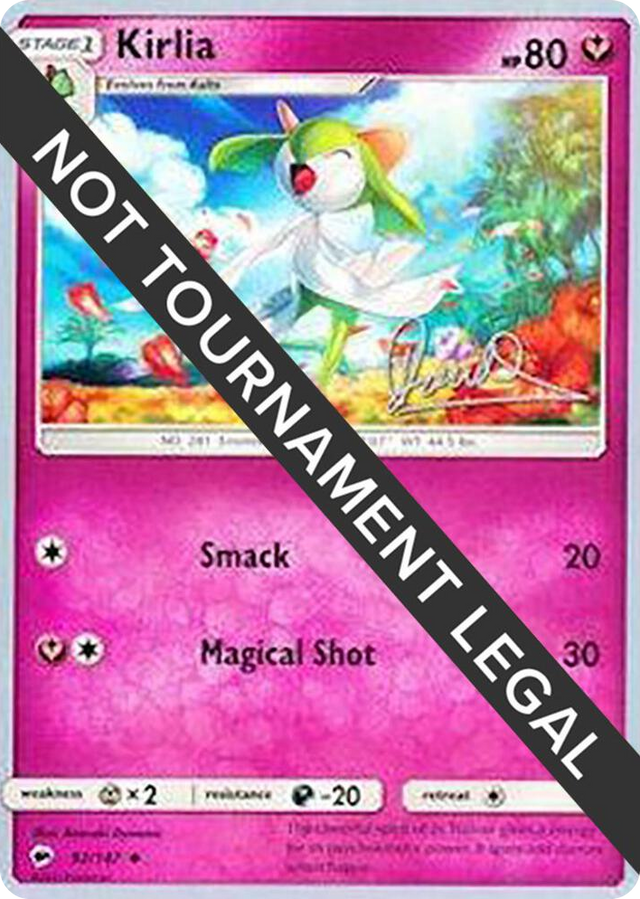 0092 Kirlia - 2017 (Diego Cassiraga) Uncommon World Championship Decks