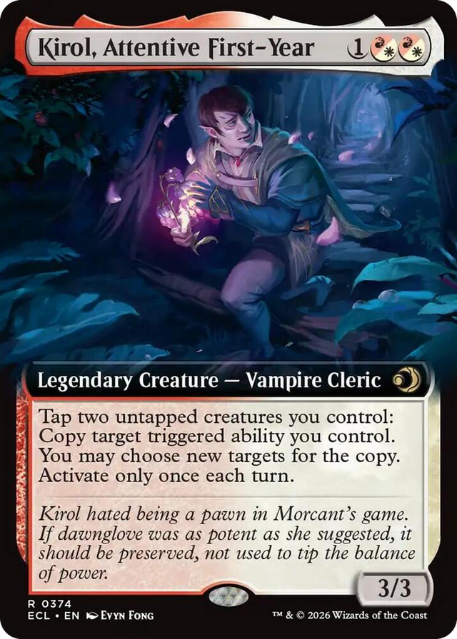 0374 Kirol, Attentive First-Year (Extended Art) R Lorwyn Eclipsed