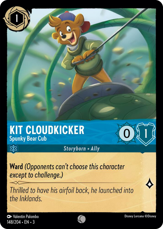 0148 Kit Cloudkicker - Spunky Bear Cub Common Into the Inklands