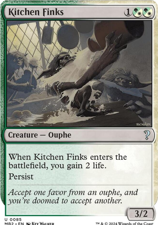 0085 Kitchen Finks (White Border) U Mystery Booster 2