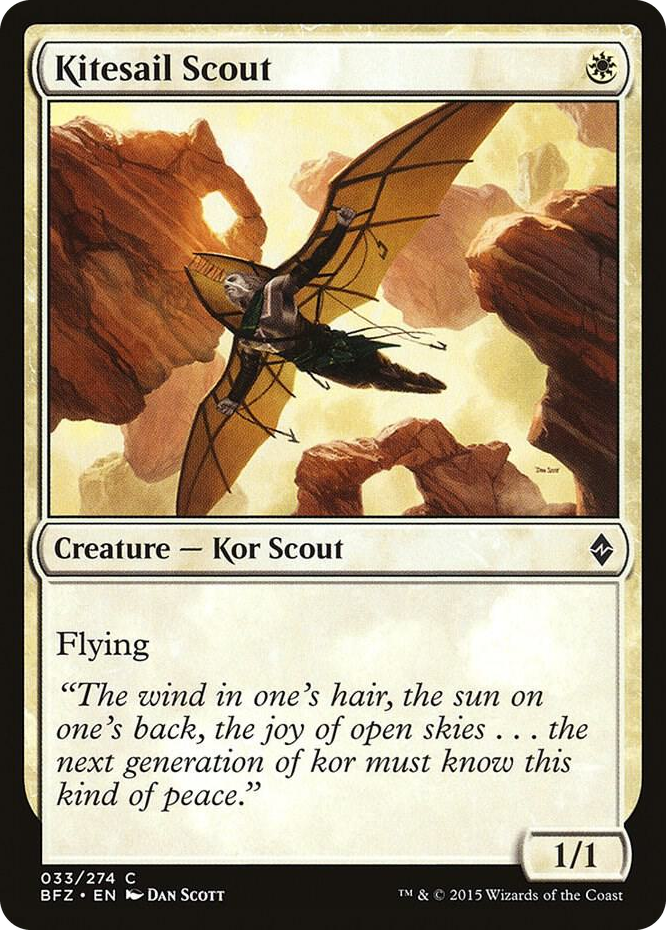 Kitesail Scout #33 C - Battle for Zendikar Pokemon card