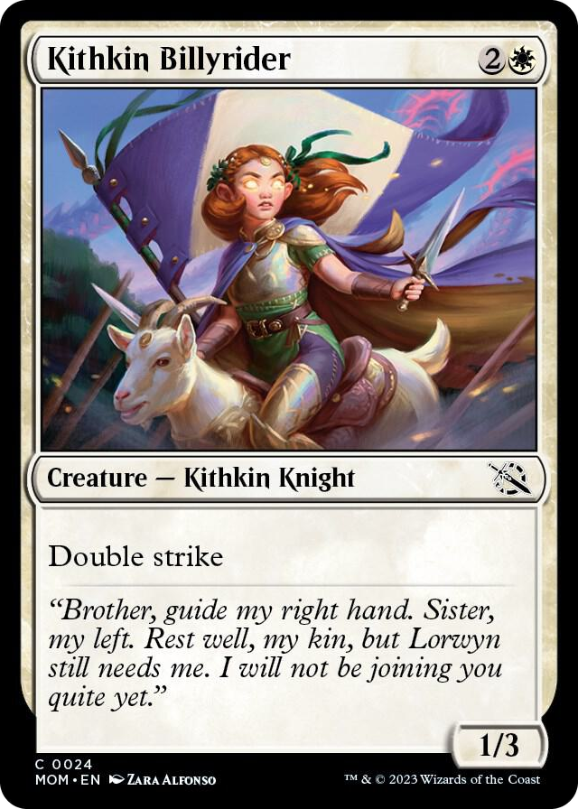Kithkin Billyrider #24 C - March of the Machine Pokemon card