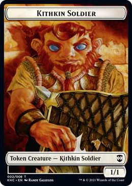 0002 Kithkin Soldier // Pegasus Double-Sided Token T Commander: Kaldheim