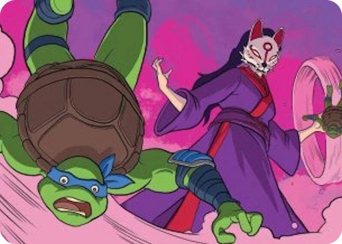 Kitsune's Technique Art Card #24 S - Art Series: Teenage Mutant Ninja Turtles Pokemon card