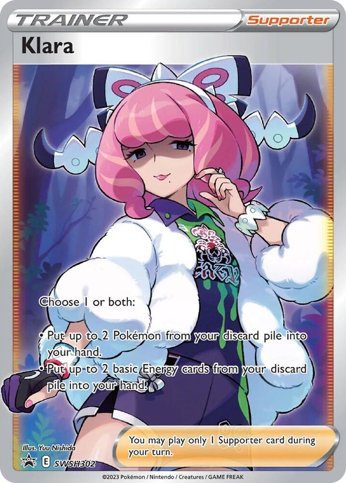 0302 Klara (Full Art) Ultra Rare Sword & Shield Promo Cards
