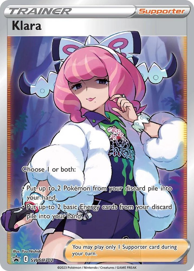 0302 Klara (Full Art) Ultra Rare Sword & Shield Promo Cards