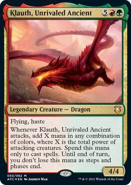 0050 Klauth, Unrivaled Ancient M Commander: Adventures in the Forgotten Realms