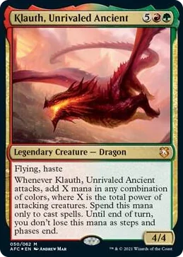 0050 Klauth, Unrivaled Ancient M Commander: Adventures in the Forgotten Realms