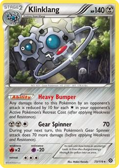 0073 Klinklang - 73/114 (XY Steam Siege) Rare Deck Exclusives
