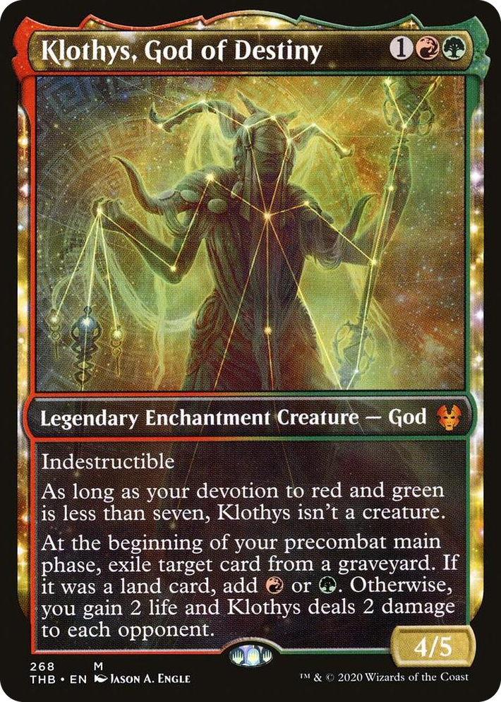 0268 Klothys, God of Destiny (Showcase) M Theros Beyond Death